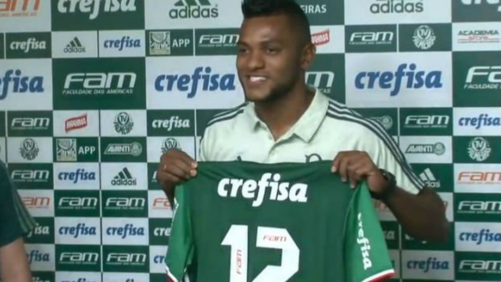 Miguel Borja presentación en Palmeiras