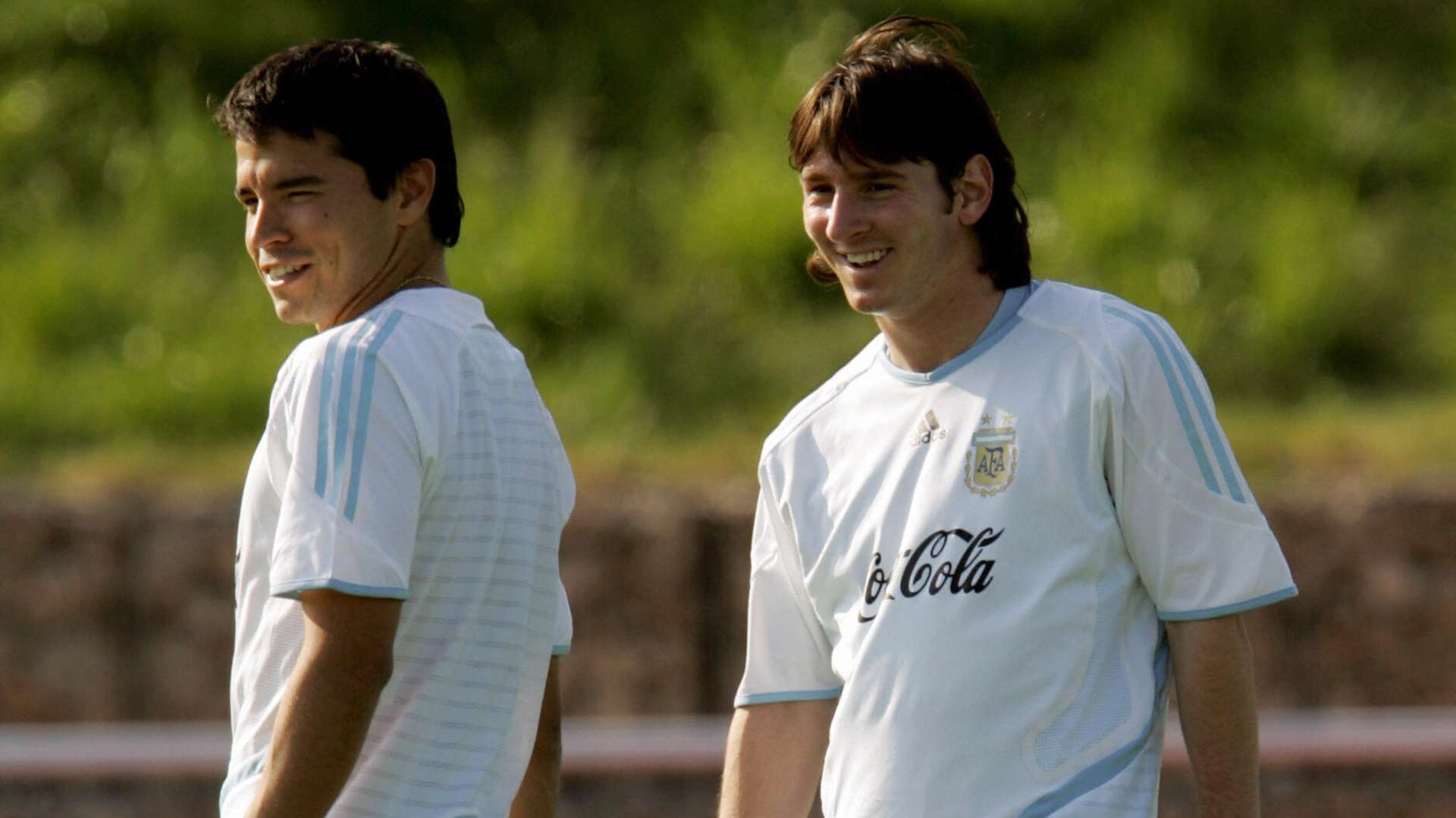 Javier Saviola Lionel Messi Argentina 2006