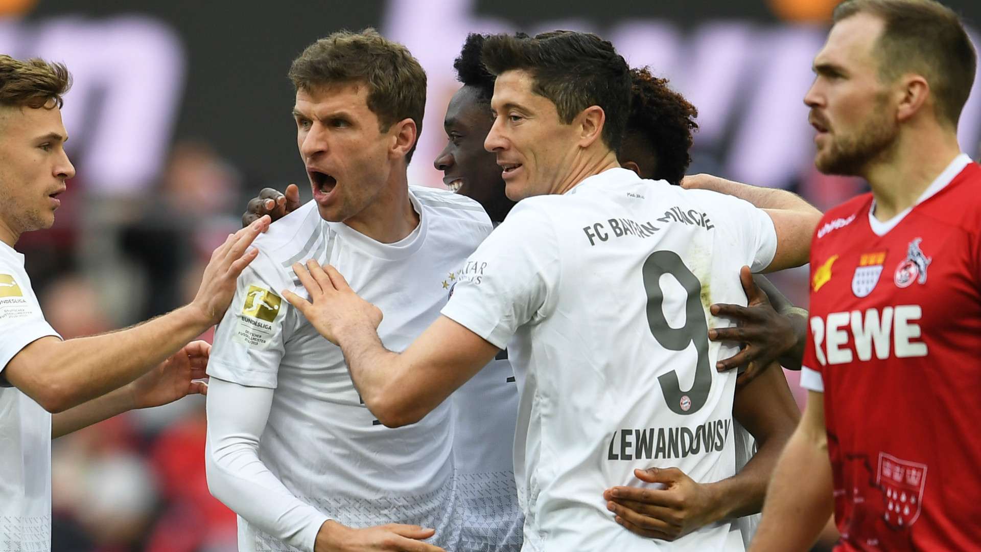 Bayern Munich celebrate 2019-20