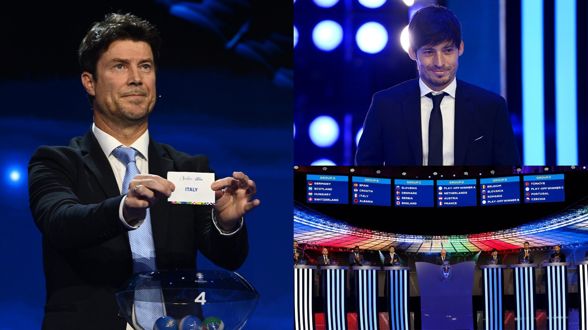 Brian Laudrup David Silva Euro 2024 draw