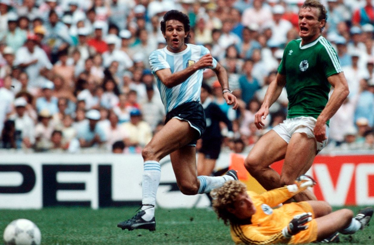 Jorge Burruchaga Argentina West Germany 1986 FIFA World Cup final goal