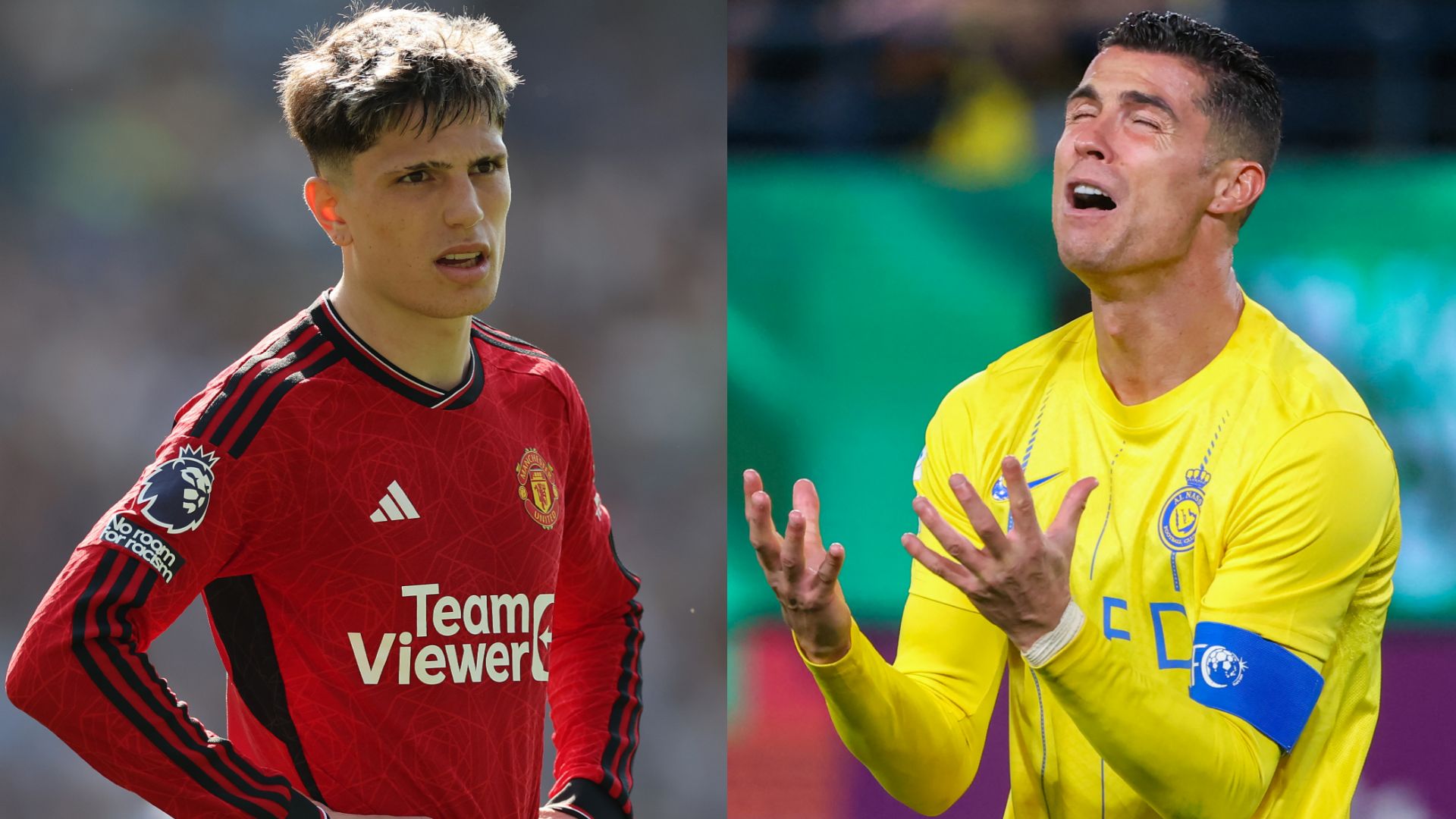 Alejandro Garnacho Cristiano Ronaldo 2023-24