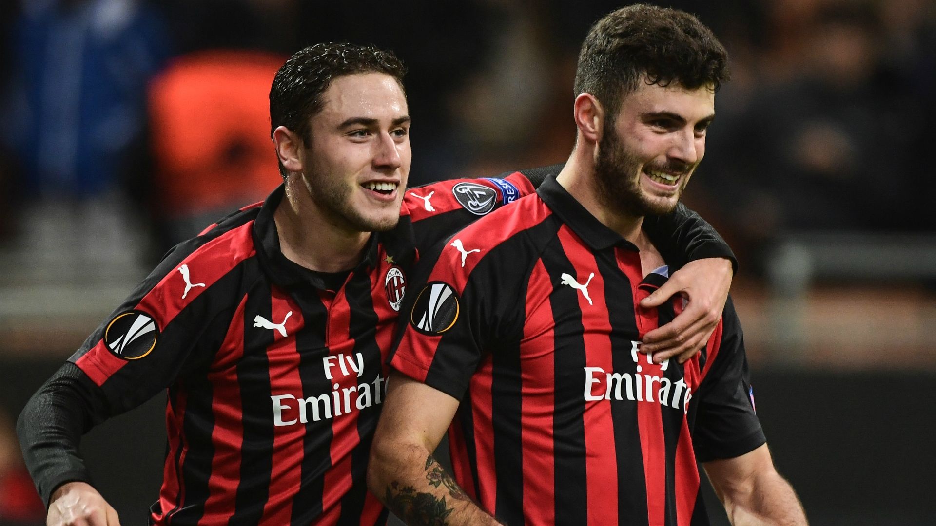 Patrick Cutrone Davide Calabria Milan Dudelange Europa League