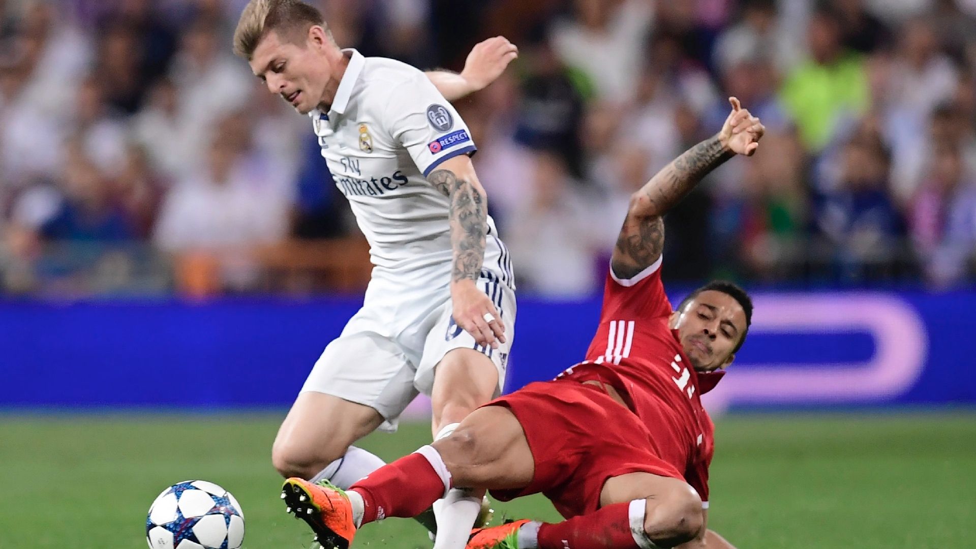 Toni Kross Thiago Alcantara Real Madrid Bayern Munich UCL 18042017