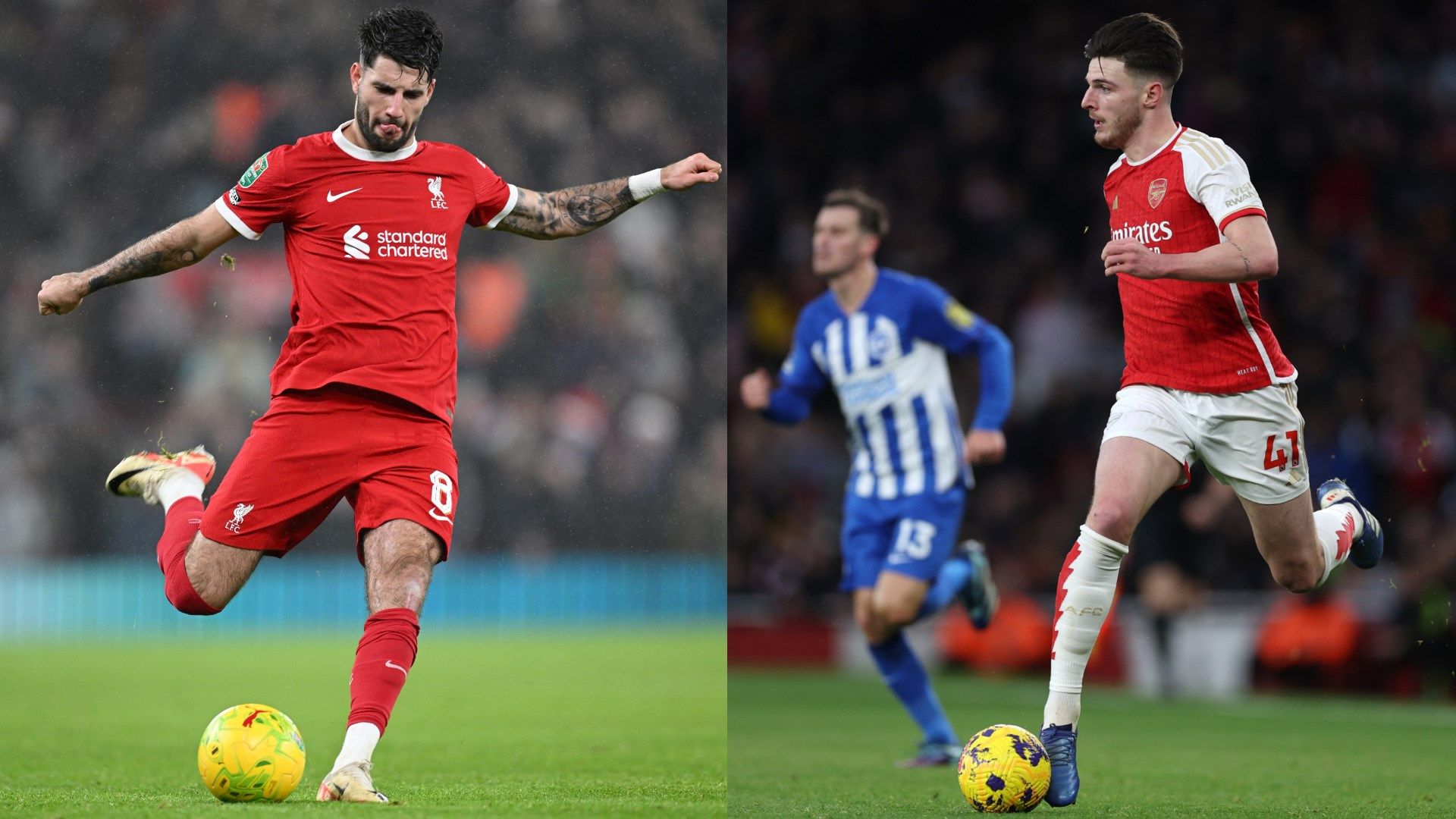 Dominik Szoboszlai Declan Rice Liverpool Arsenal 2023-24 GFX