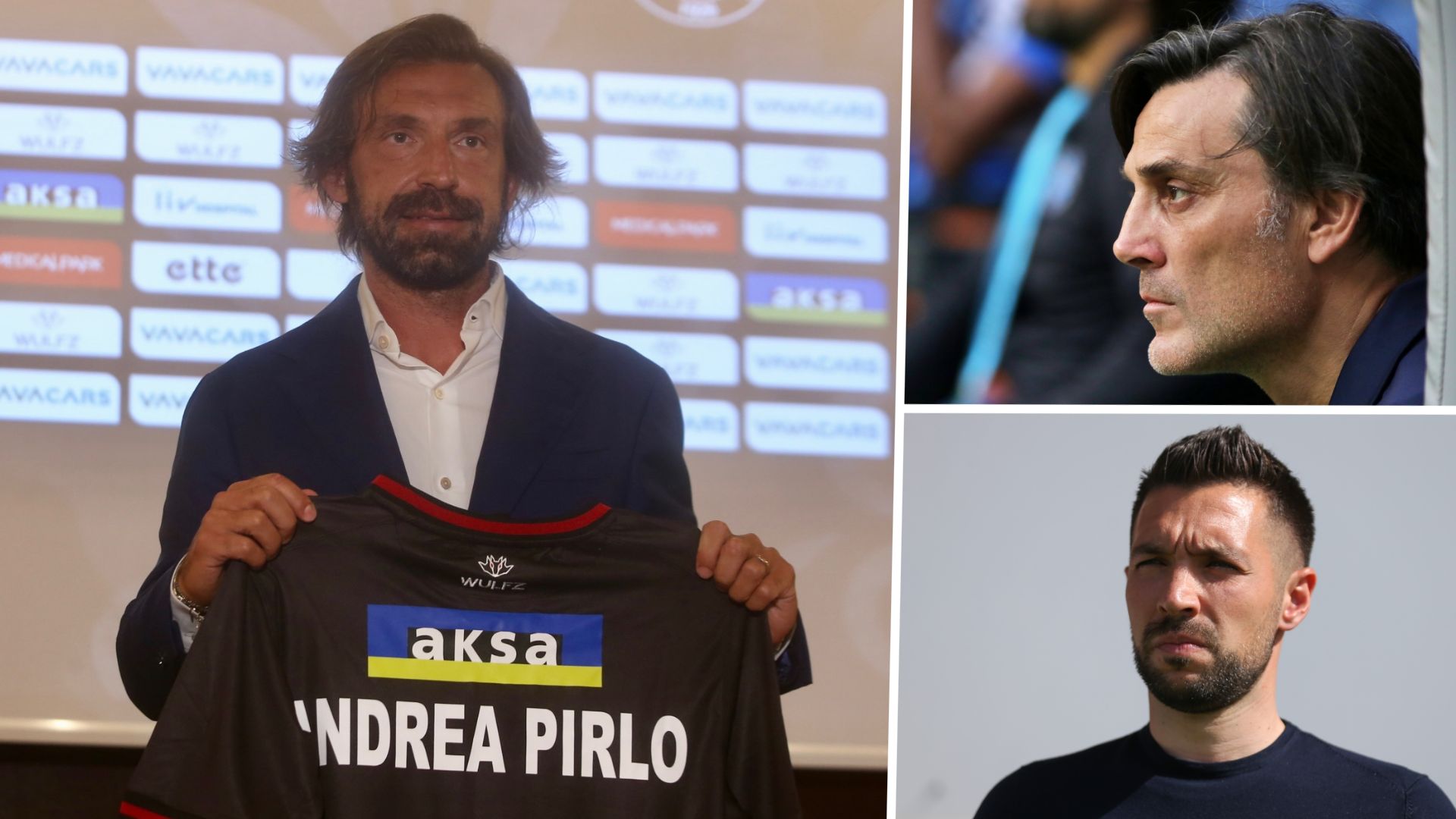 Andrea Pirlo & Vincenzo Montella & Francesco Farioli
