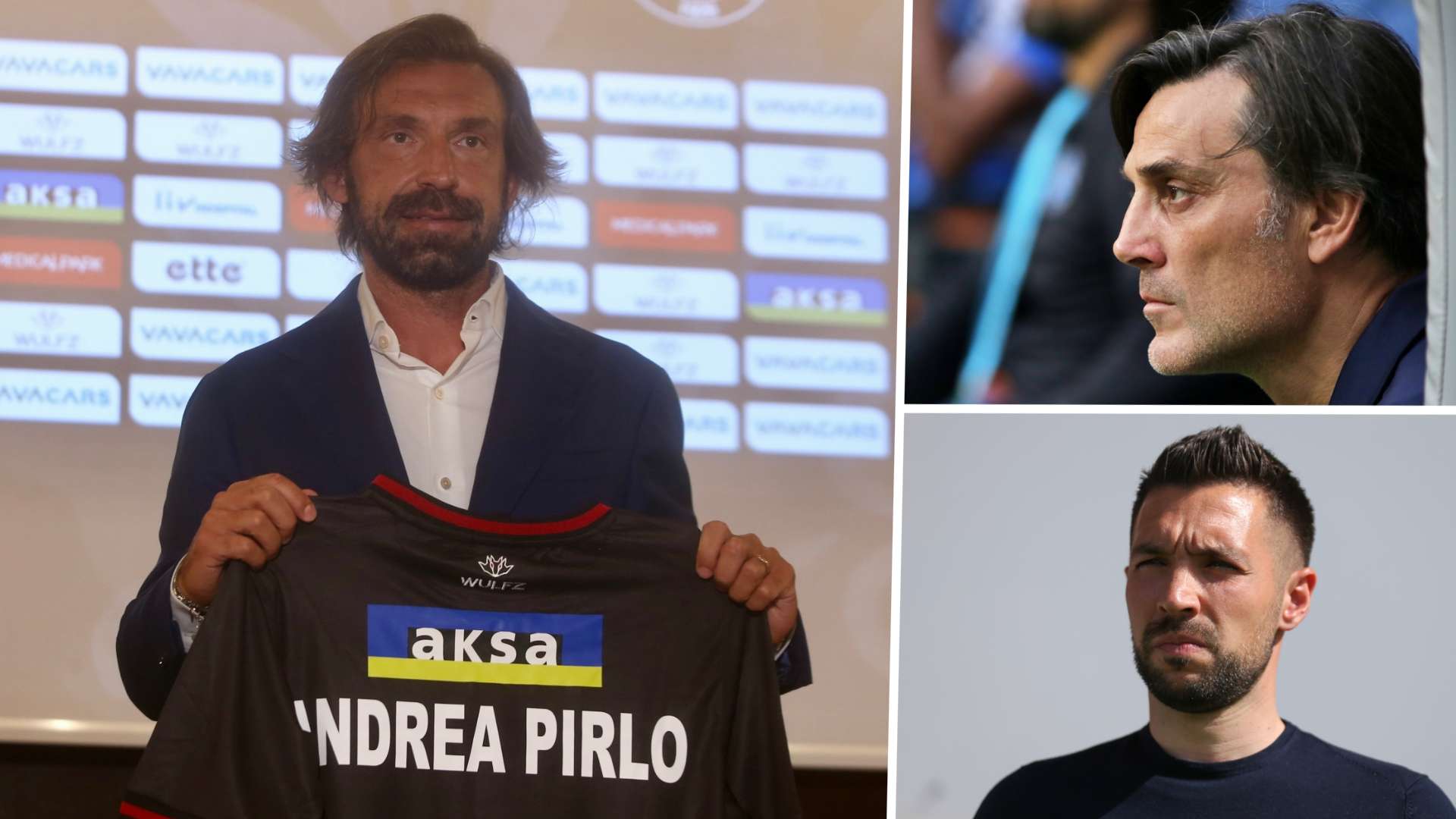 Andrea Pirlo & Vincenzo Montella & Francesco Farioli