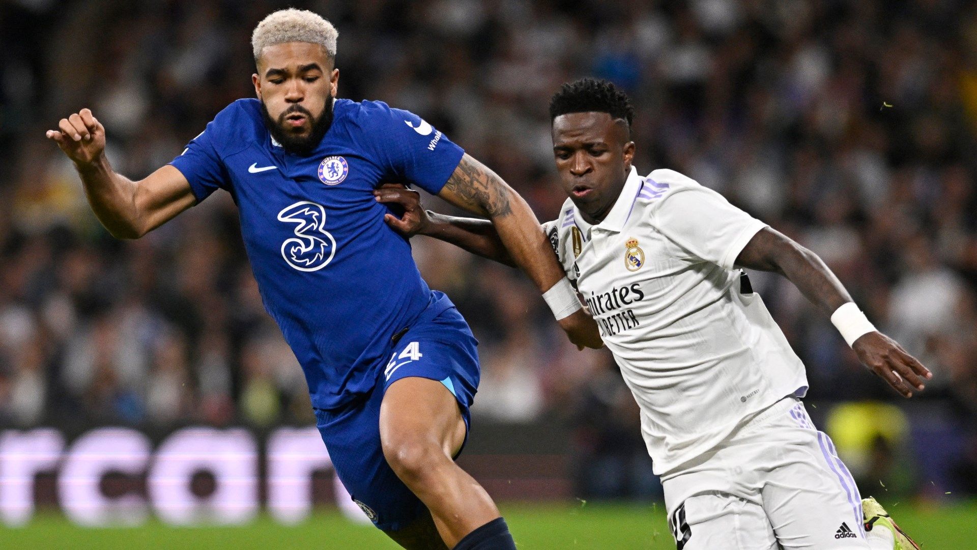 Reece James Vinicius Junior Chelsea Real Madrid 2022-23