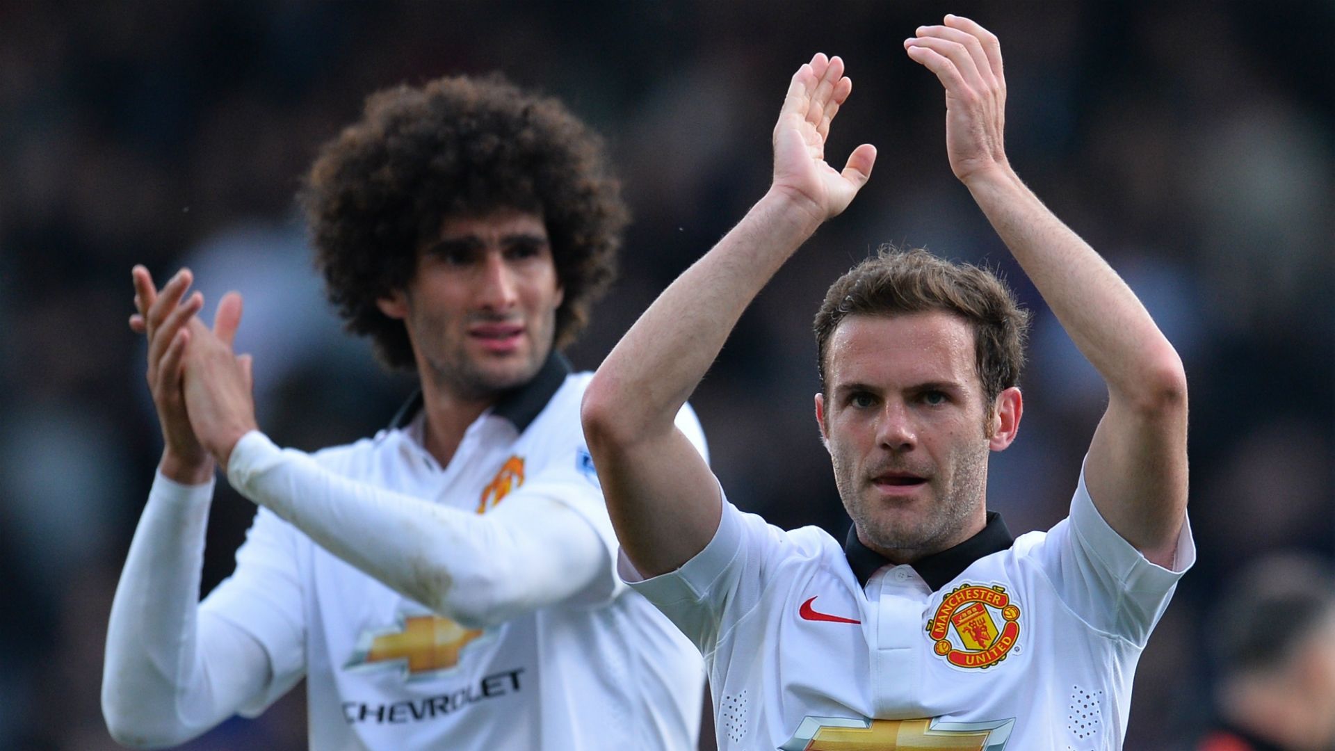 Marouane Fellaini Juan Mata Manchester United