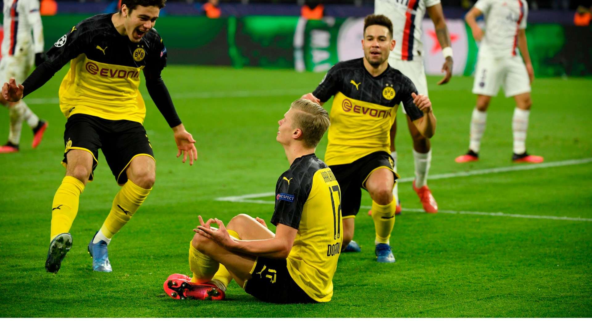 Haaland Dortmund PSG