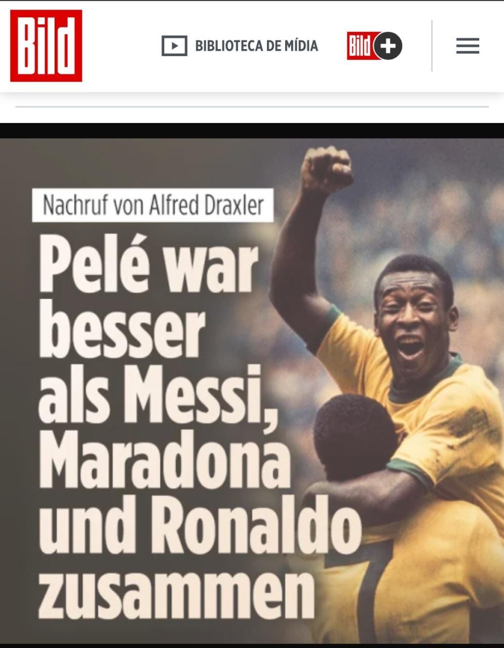 Portada Bild Pelé
