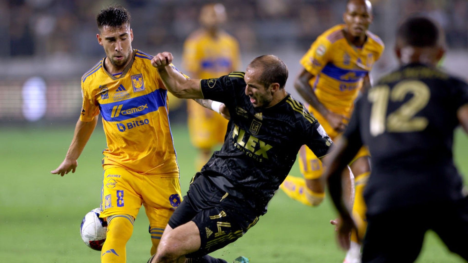 Fernando Gorriarán Georgio Chiellini LAFC Tigres Campeones Cup 2023