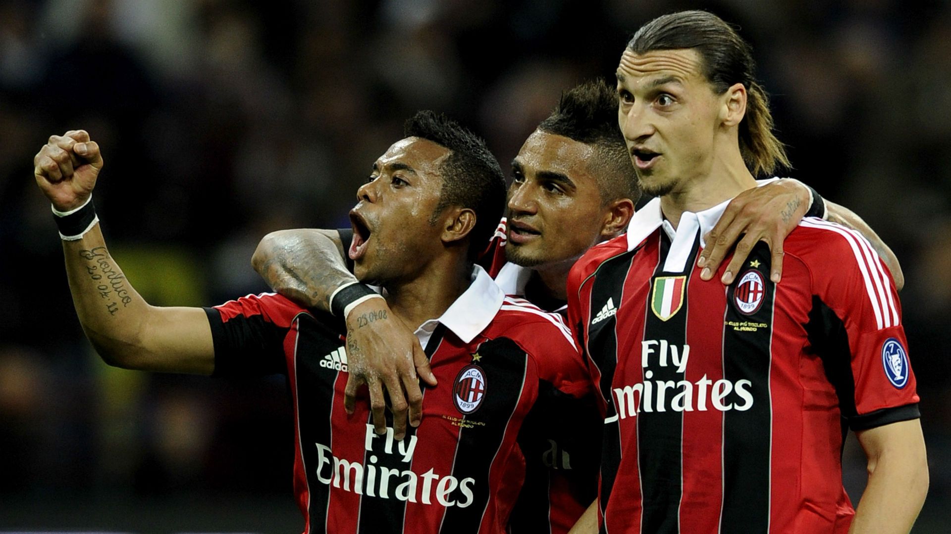 Robinho Boateng Ibrahimovic Milan