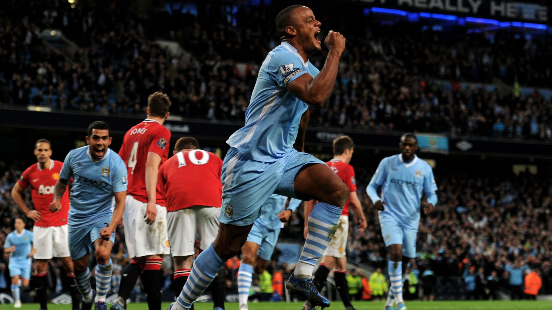 Vincent Kompany Manchester City v United 300412