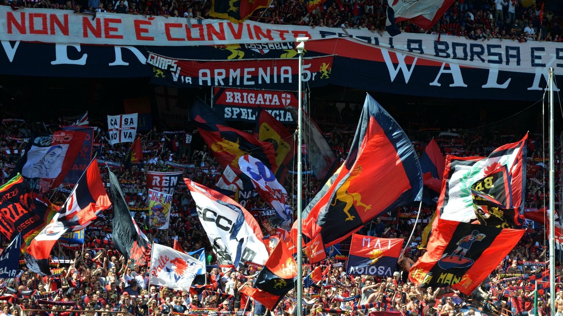 Genoa fans Serie A