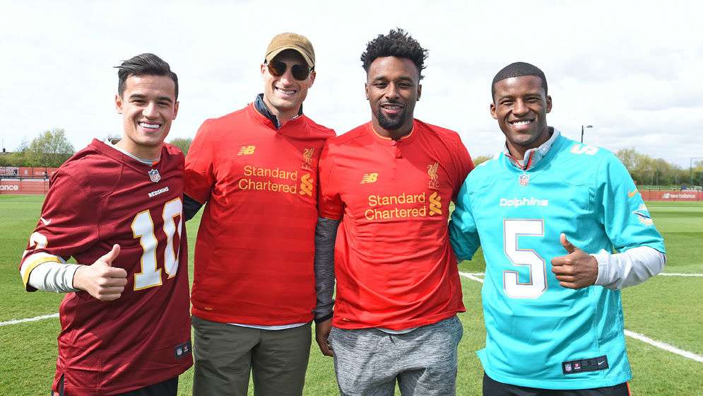 Kirk Cousins Jarvis Landry visit Liverpool