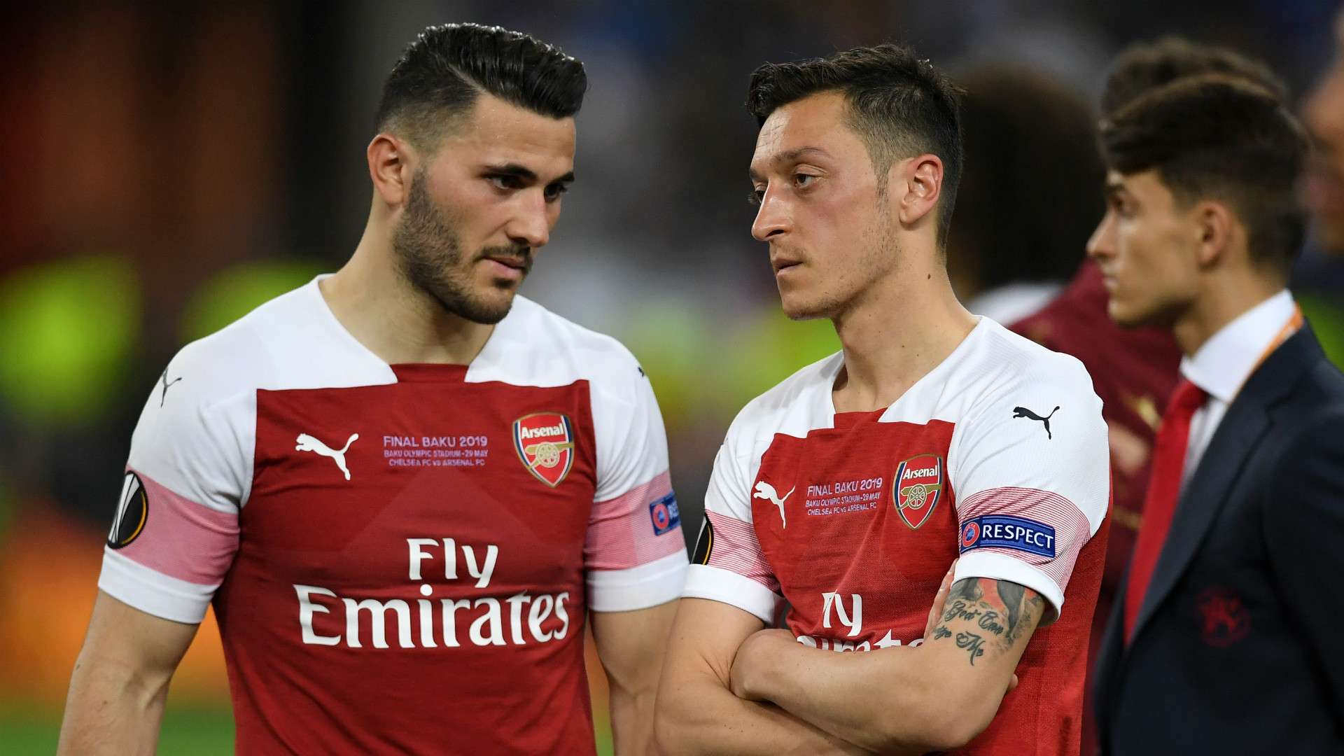 Sead Kolasinac Mesut Ozil Arsenal 2018-19