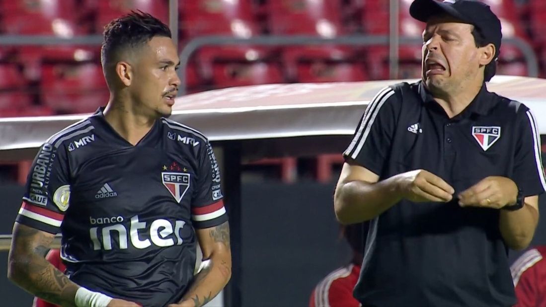 Luciano e Fernando Diniz se provocam no Morumbi