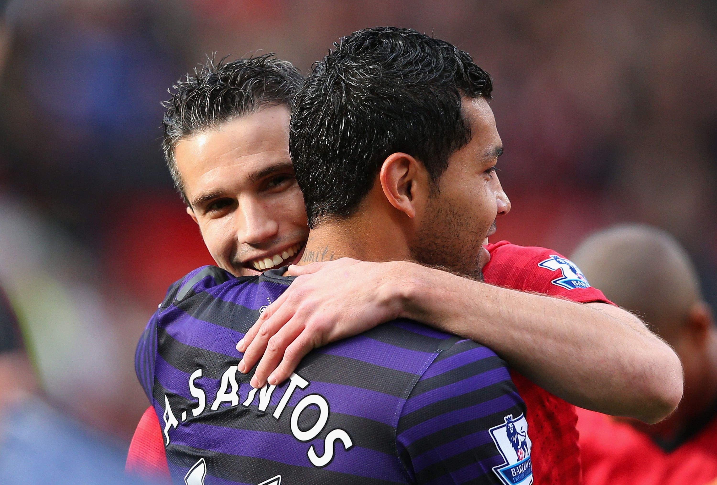 Andre Santos Robin van Persie FC Arsenal Manchester United