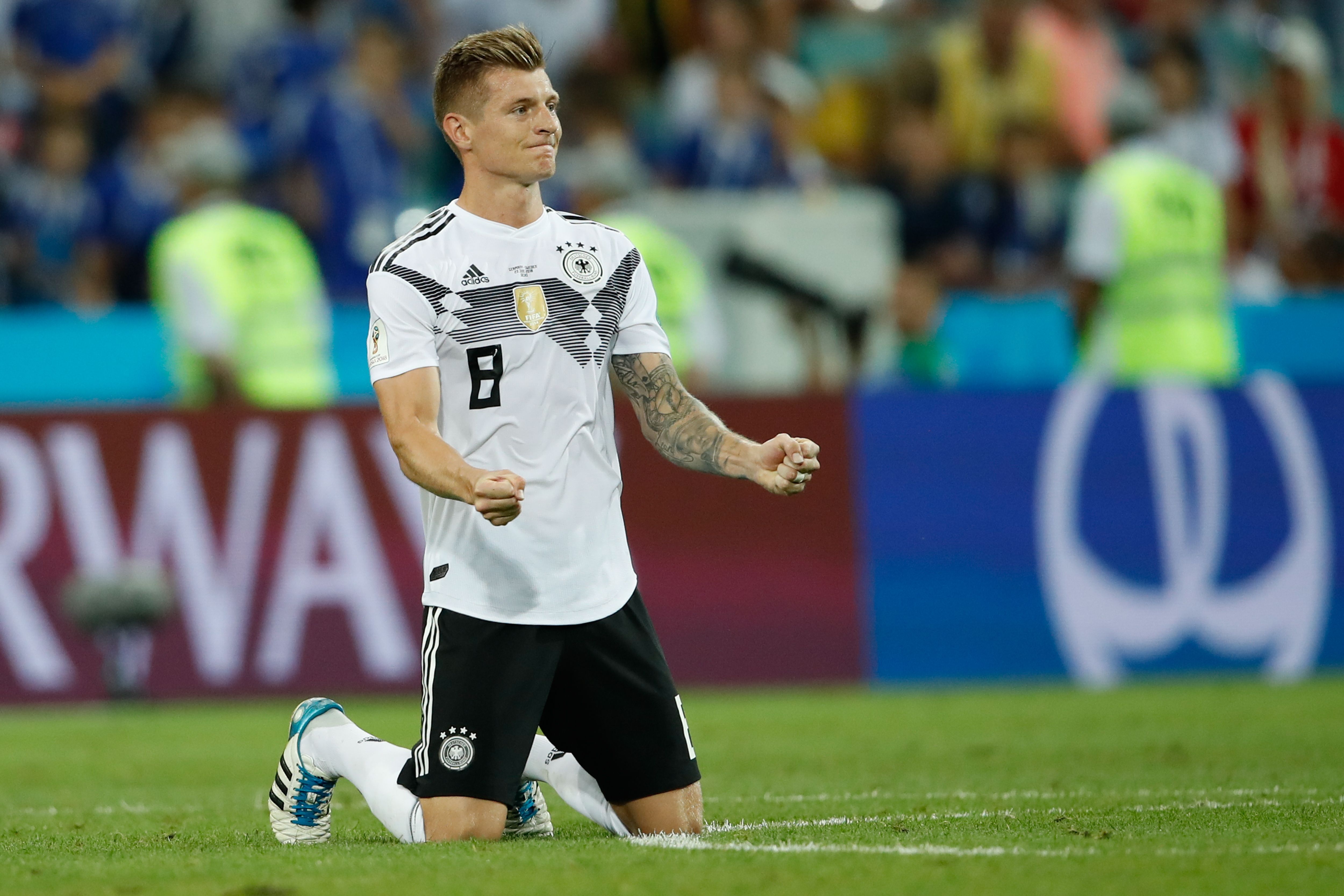 Germany Sweden Kroos' goal reaction