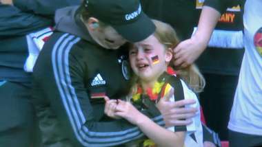 Germany girl fan crying England Euro