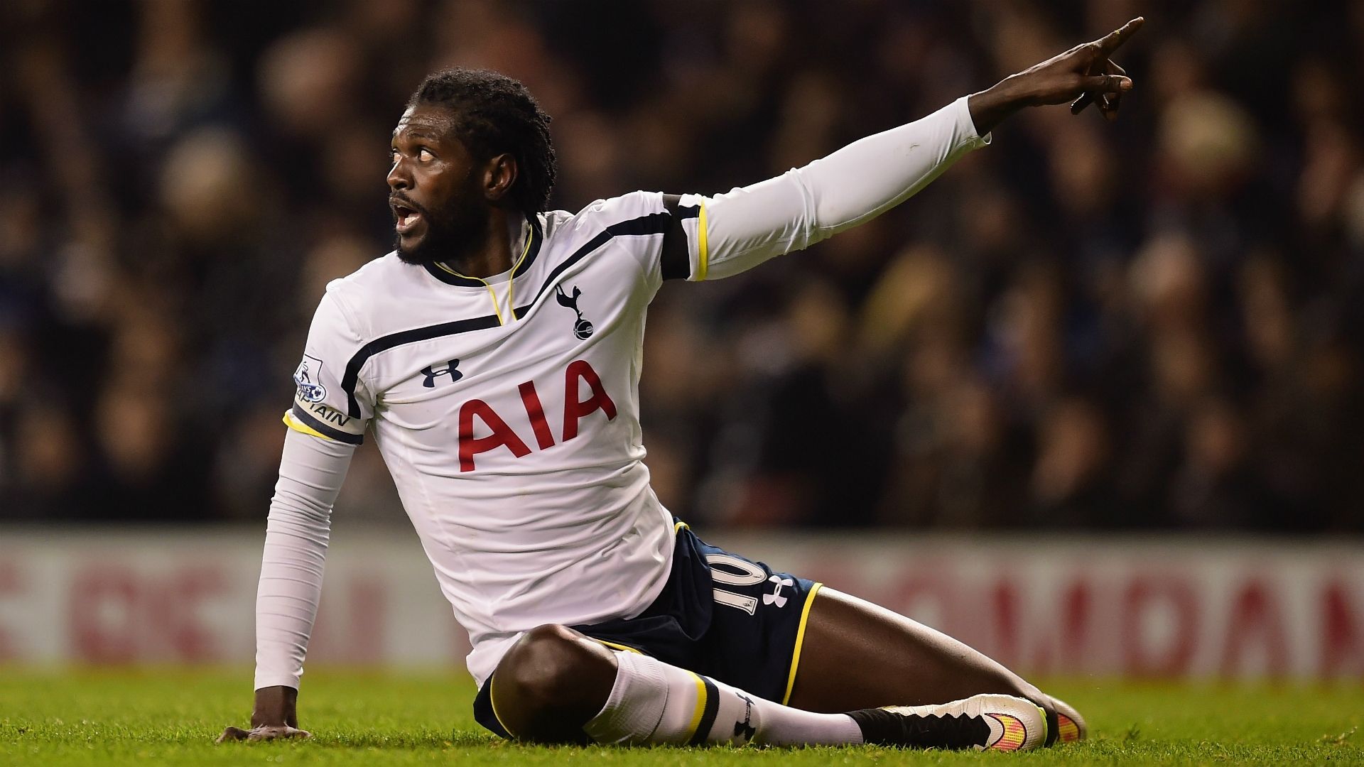 Emmanuel Adebayor Tottenham v Sheffield United Capital One Cup 21012015