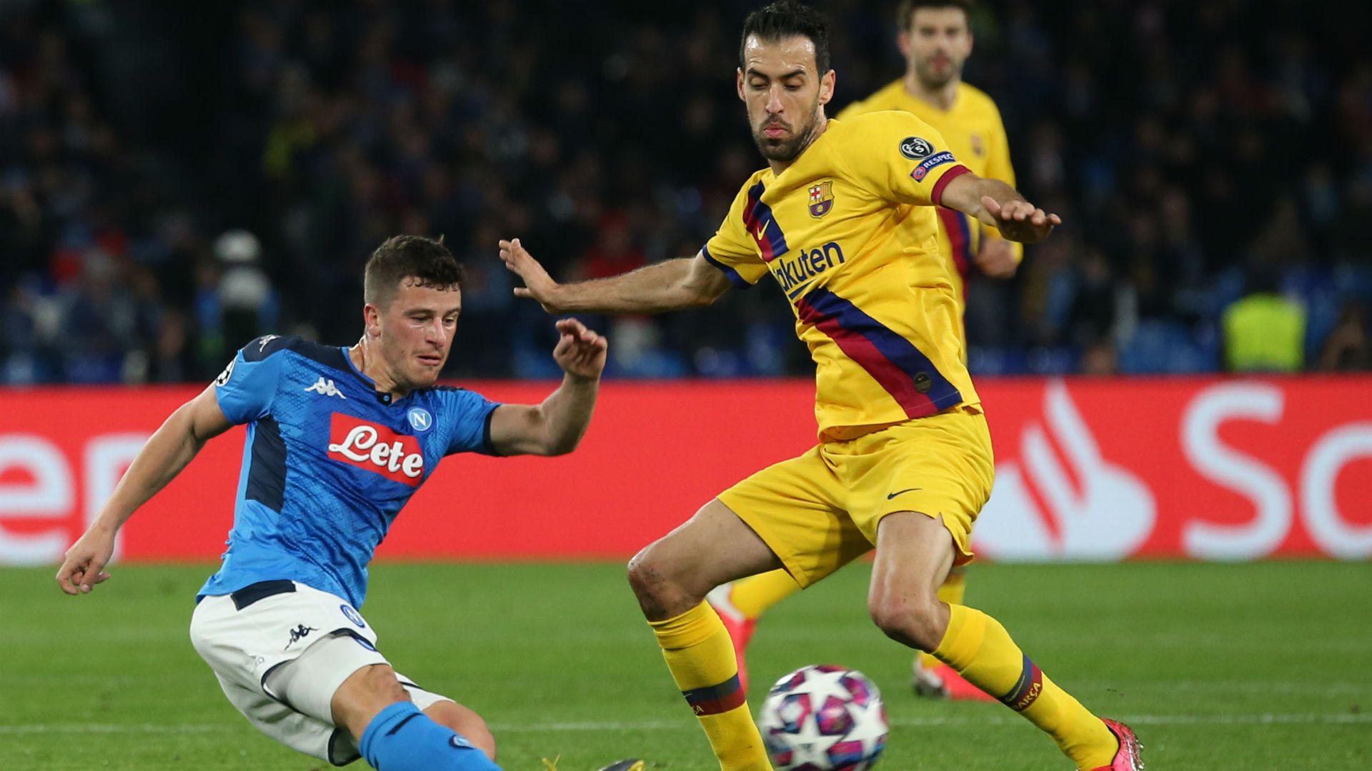 Busquets Napoli Barcelona Champions League