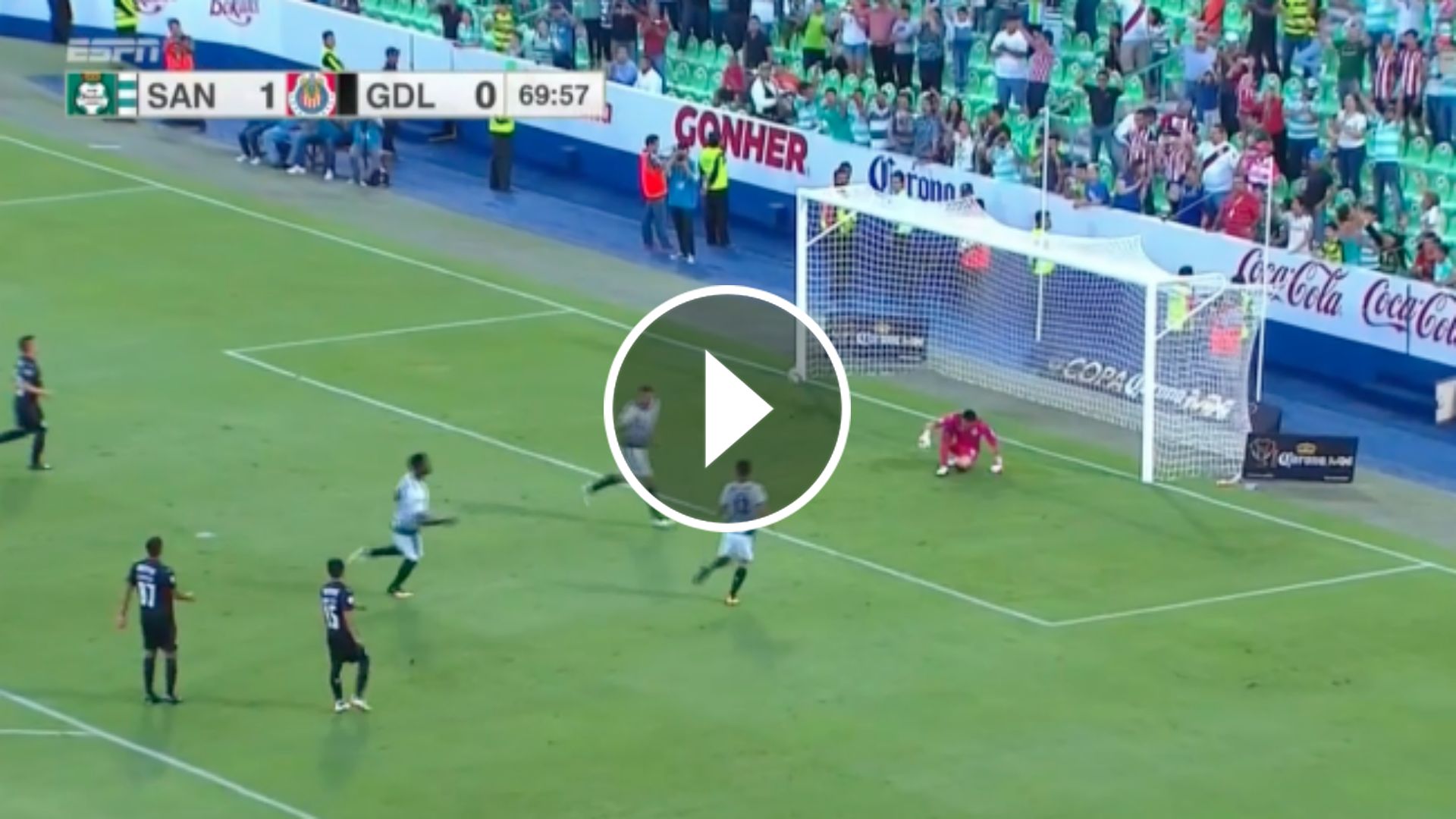 Gol Santos vs Chivas