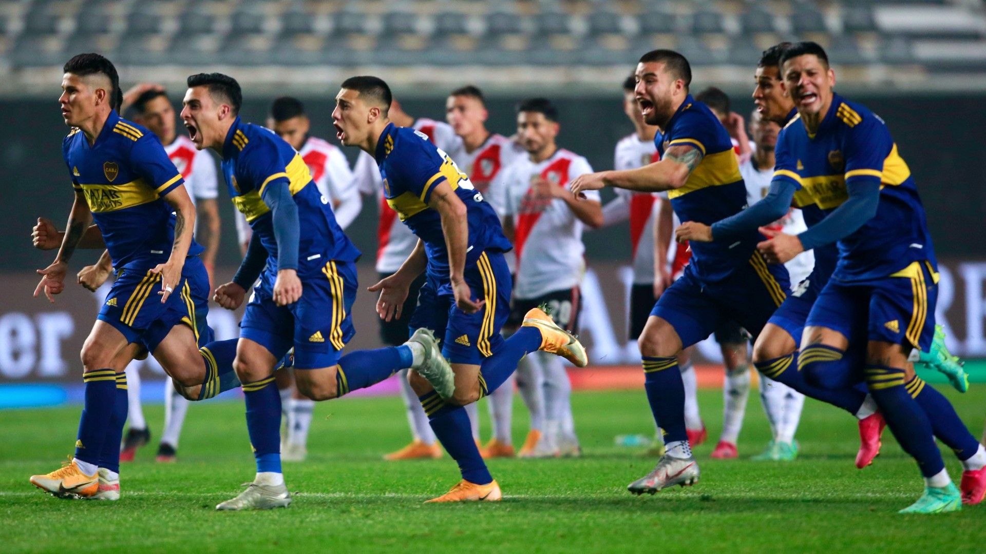 festejo penales Boca Juniors River Plate Copa Argentina 040802021