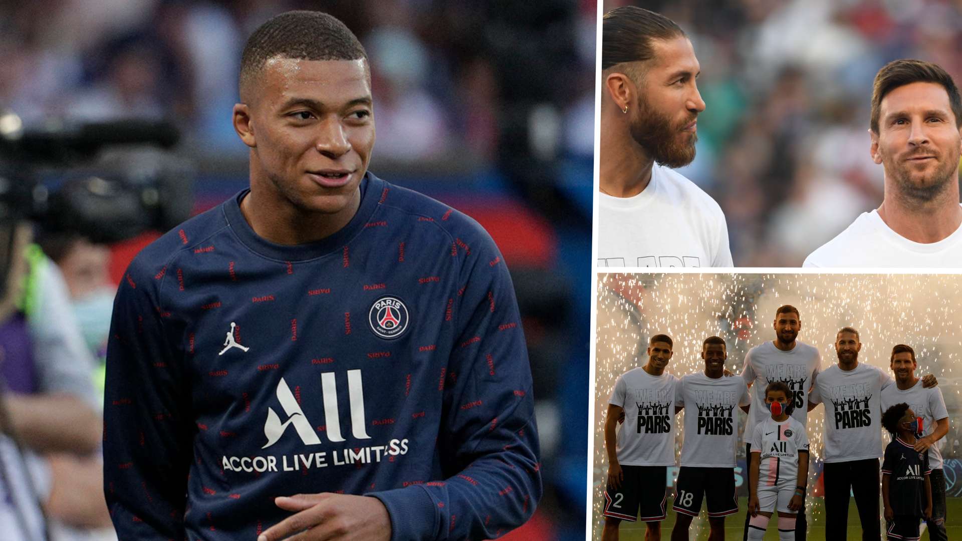 Messi Mbappé Ramos PSG