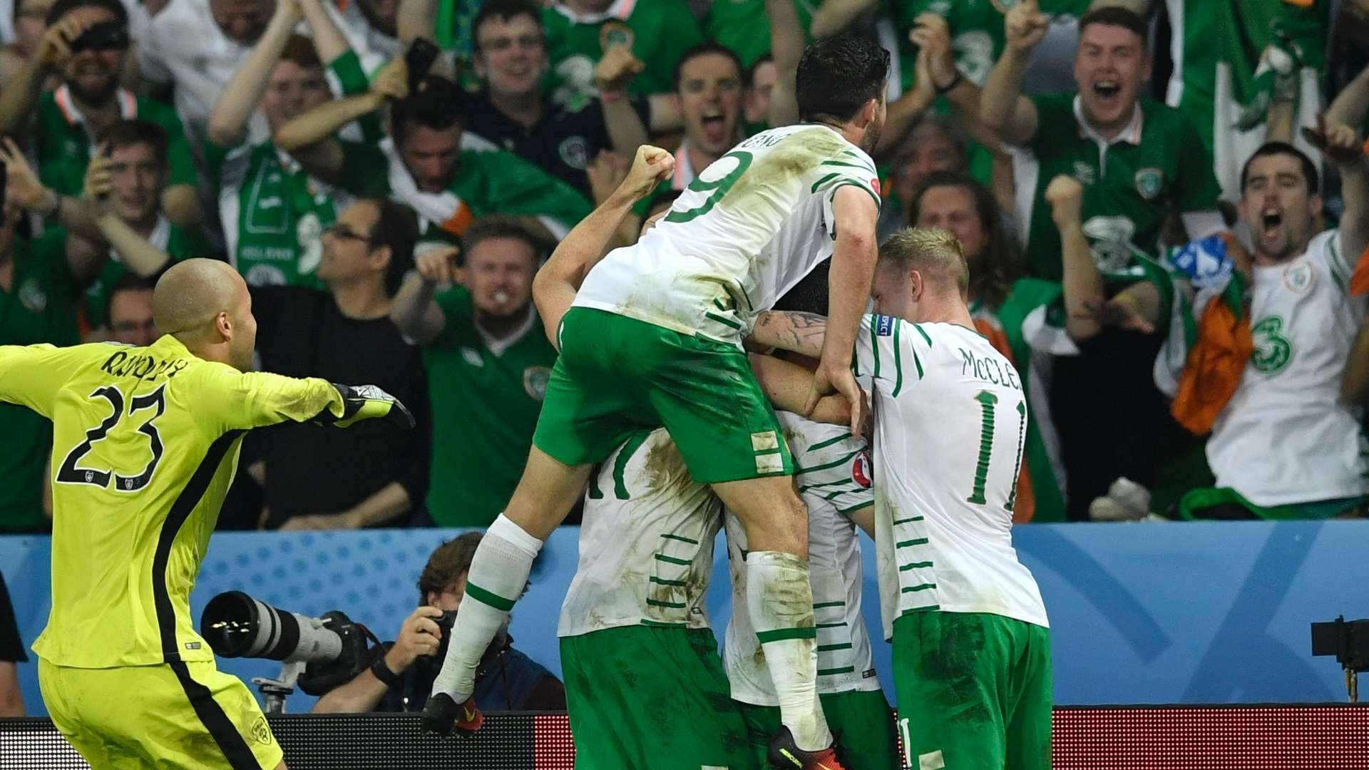 Ireland celebrate
