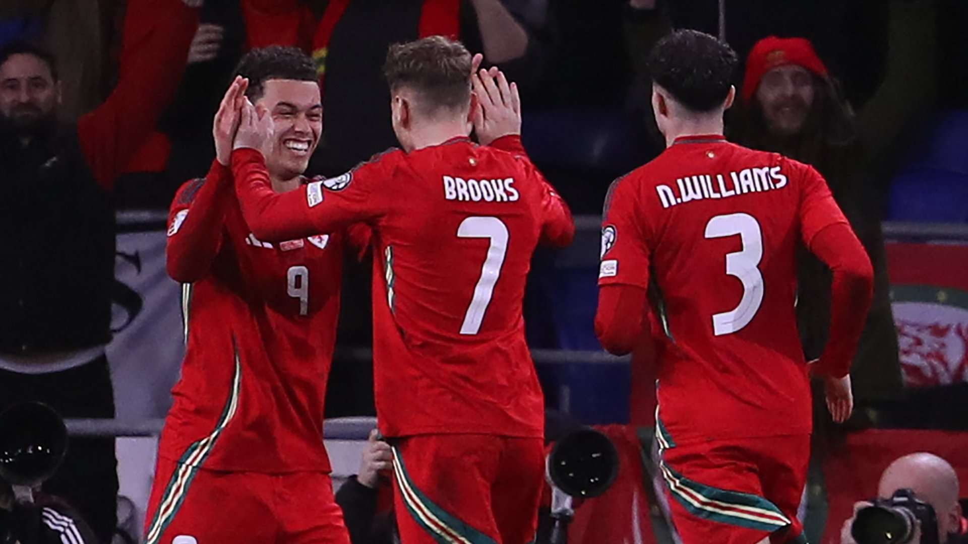 Brennan Johnson David Brooks Wales 2024