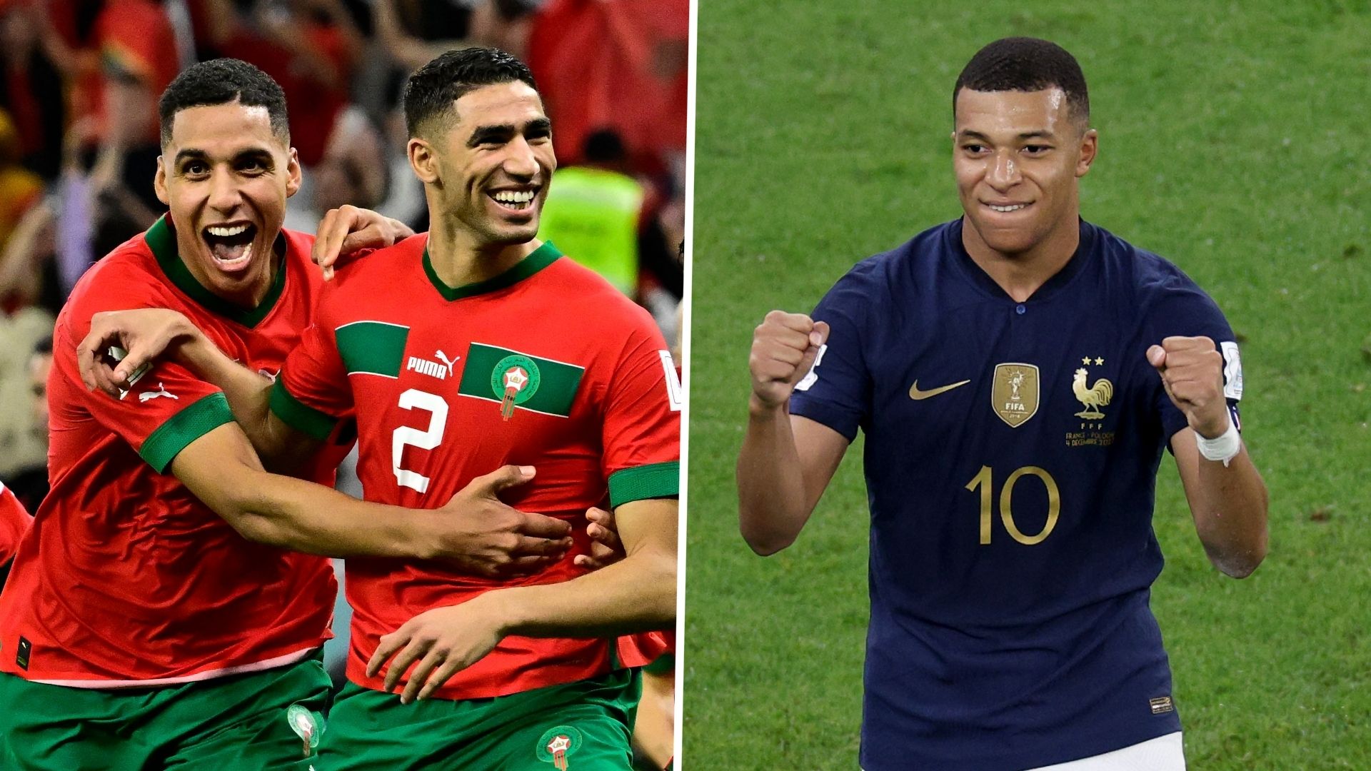 Achraf Hakimi Kylian Mbappe 2022 World Cup GFX