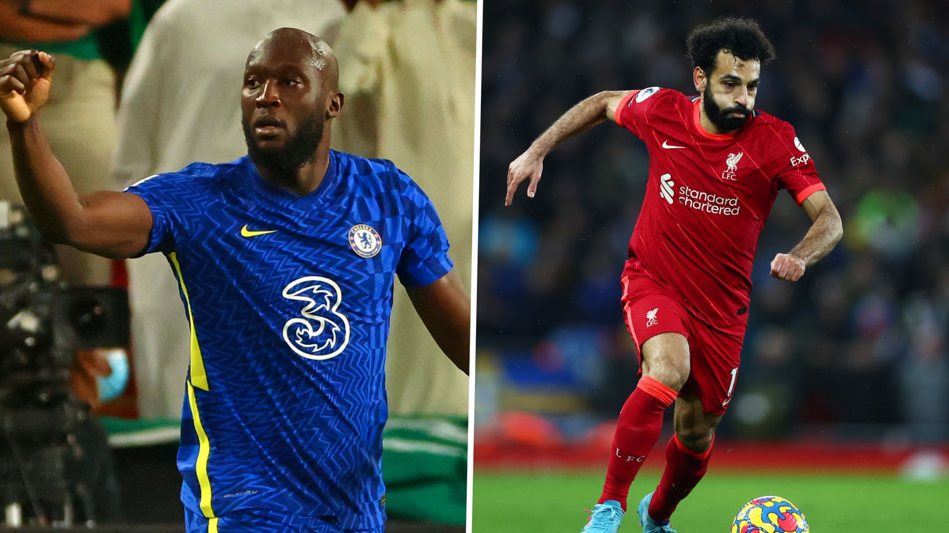 Lukaku y Salah, Chelsea vs. Liverpool