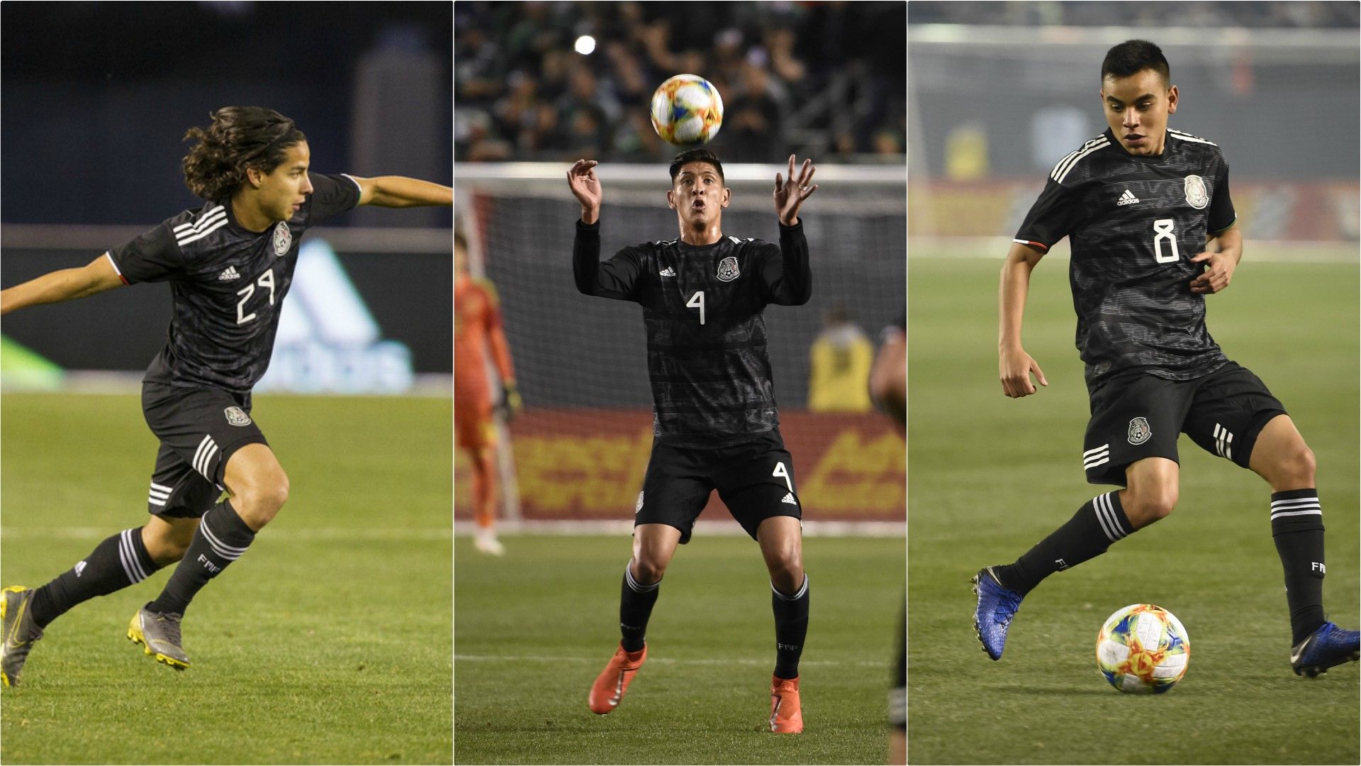 Selección mexicana México Carlos Rodríguez Edson Álvarez Diego Lainez