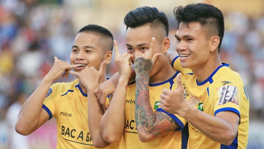 Cao Xuan Thang - Ho Tuan Tai - Pham Xuan Manh Song Lam Nghe An - SLNA vs HAGL Round 13 V.League 2019