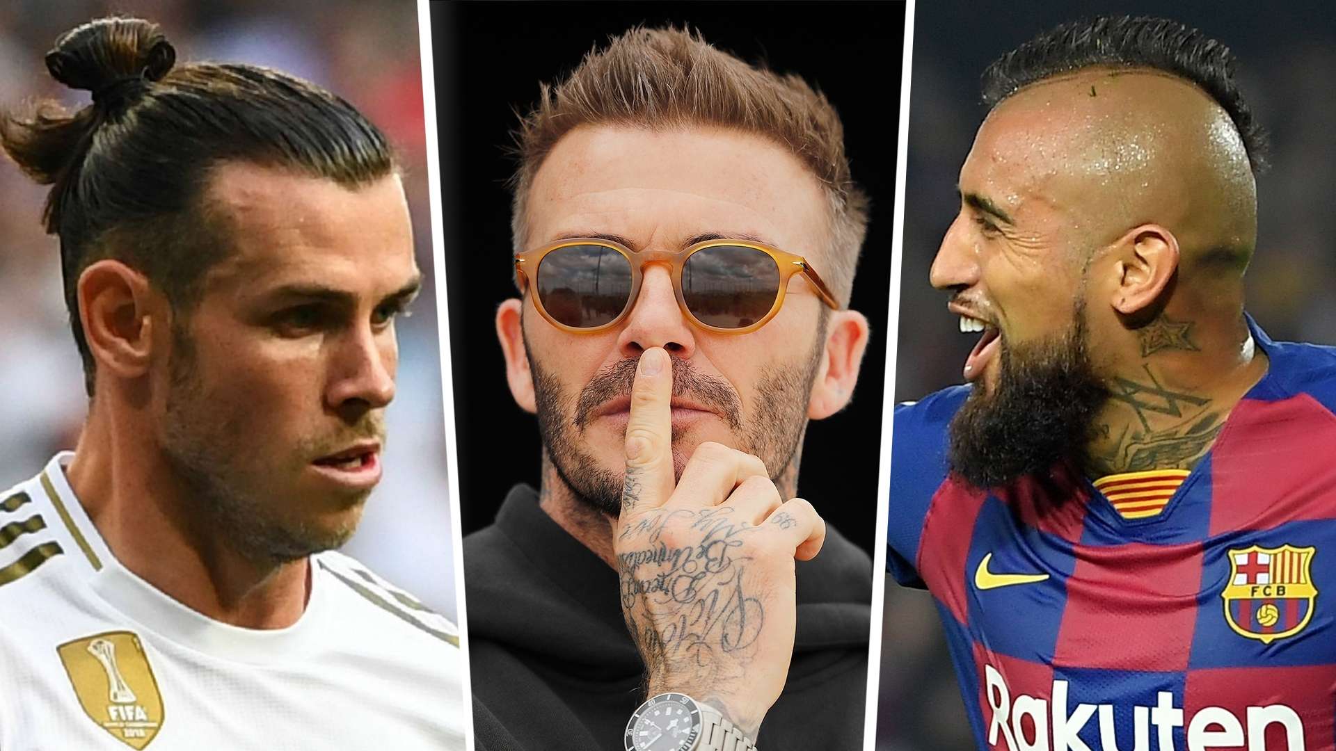 Bale (Real Madrid), Beckham (Inter Miami) y Vidal (Barcelona)