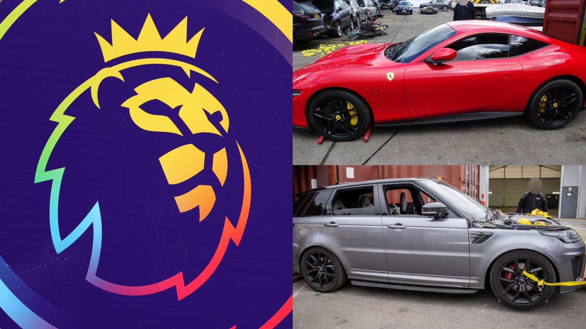 Premier League stolen cars