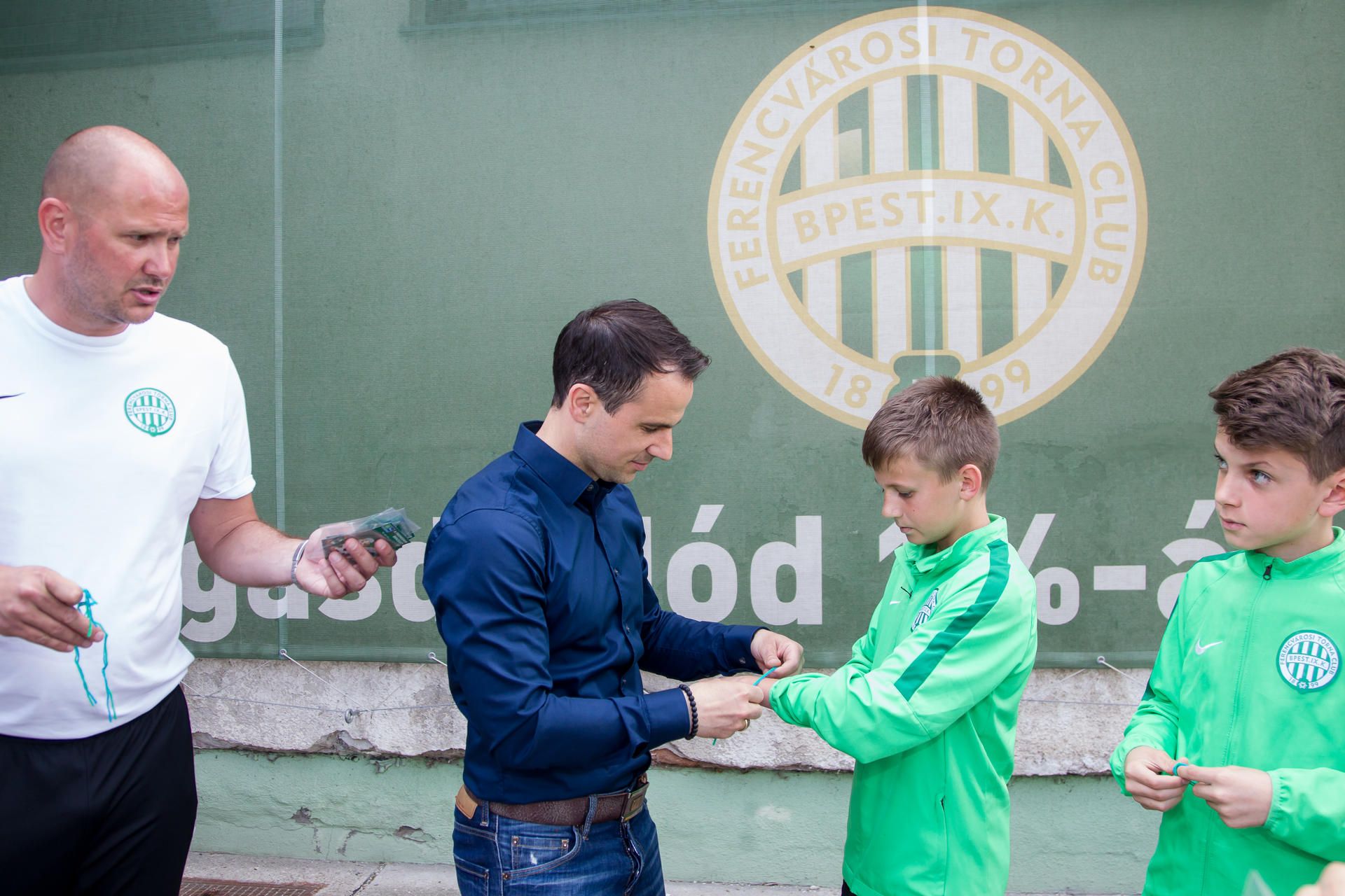 Hajnal Tamás fiatal Fradi focisták