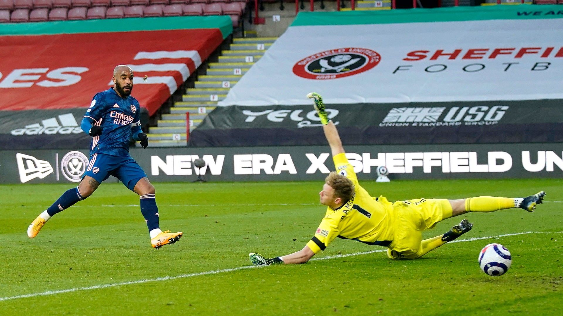 Alexandre Lacazette Sheffield United vs Arsenal Premier League 2020-21