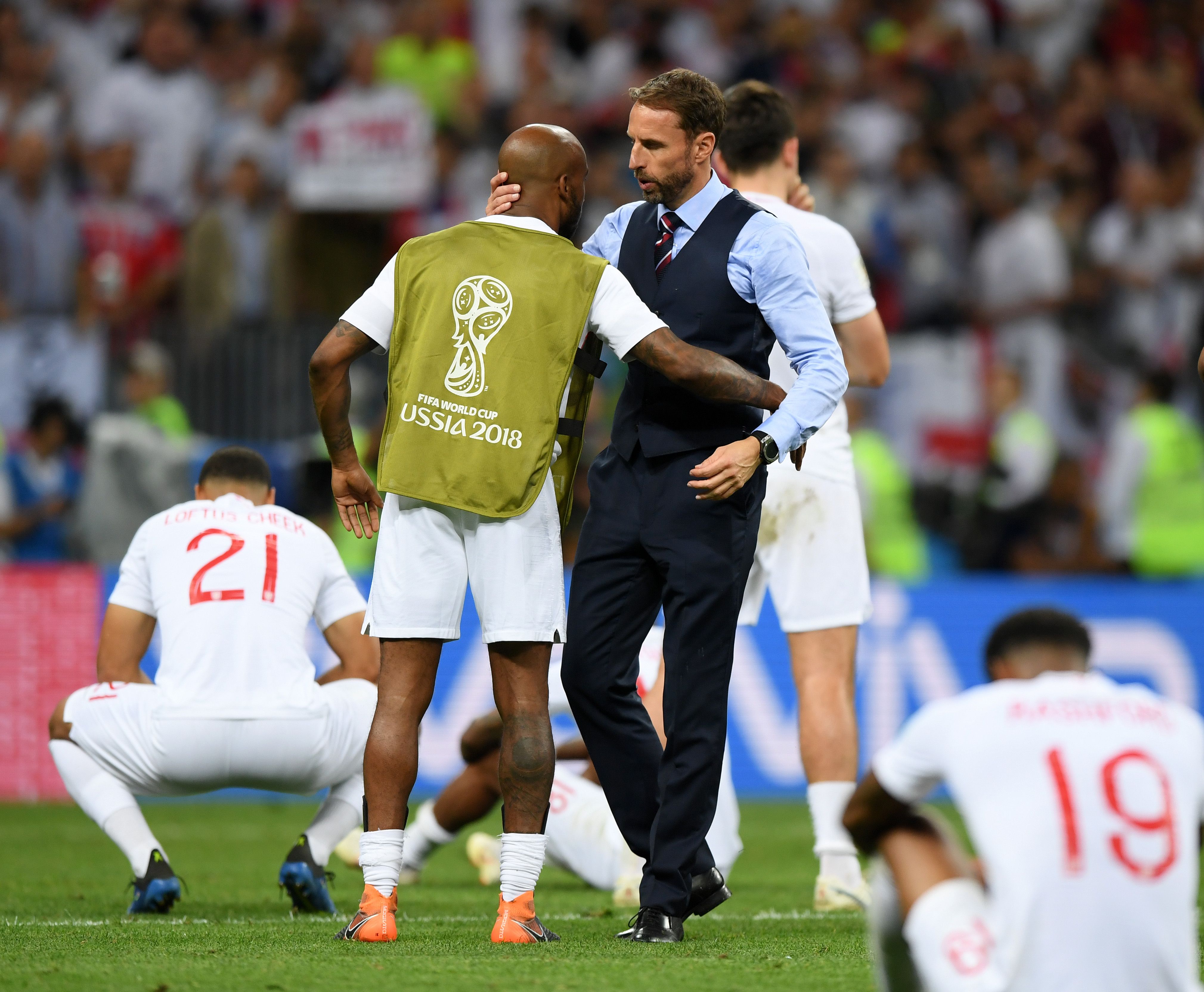 England reaction vs Croatia