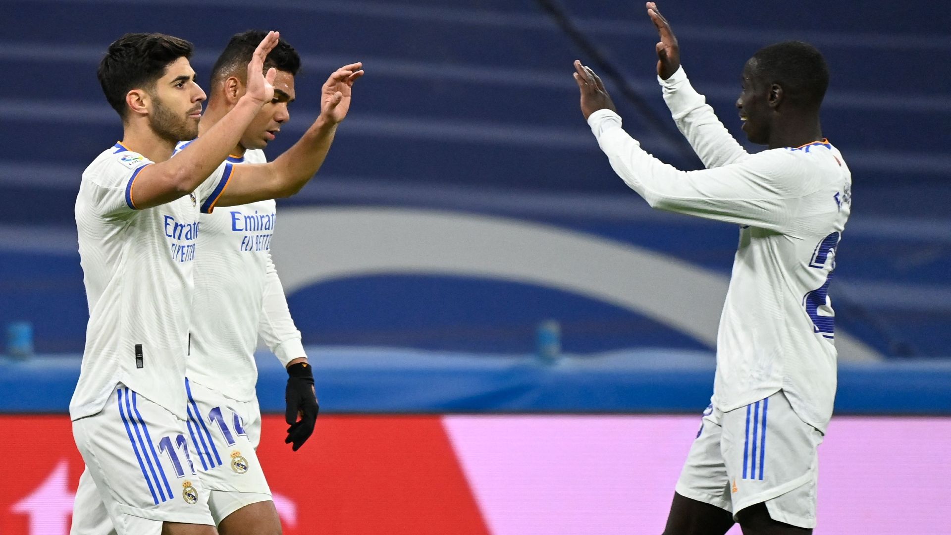 Real Madrid celebrate Alaves 2021-22