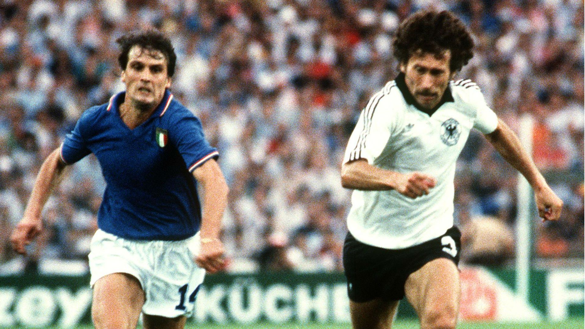 Marco Tardelli Paul Breitner Italy West Germany 11071982