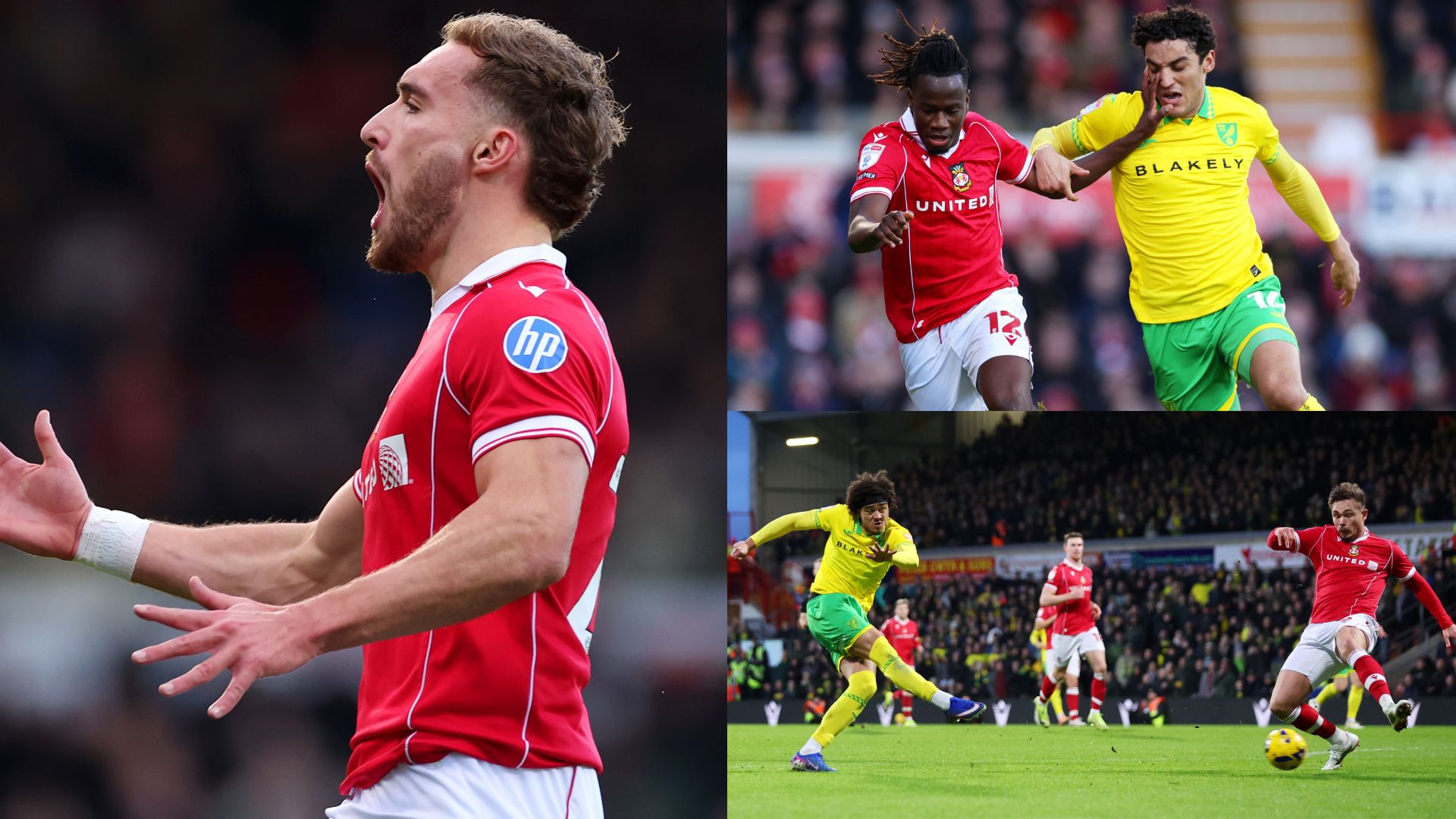 Wrexham lose to Norwich City