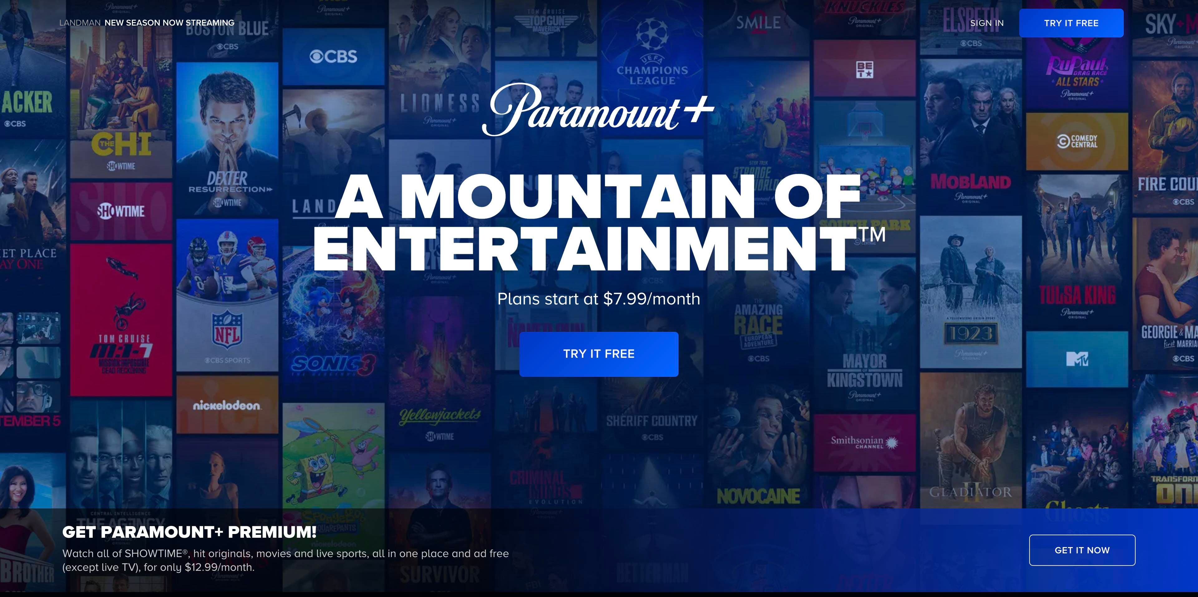 paramount plus entertainment