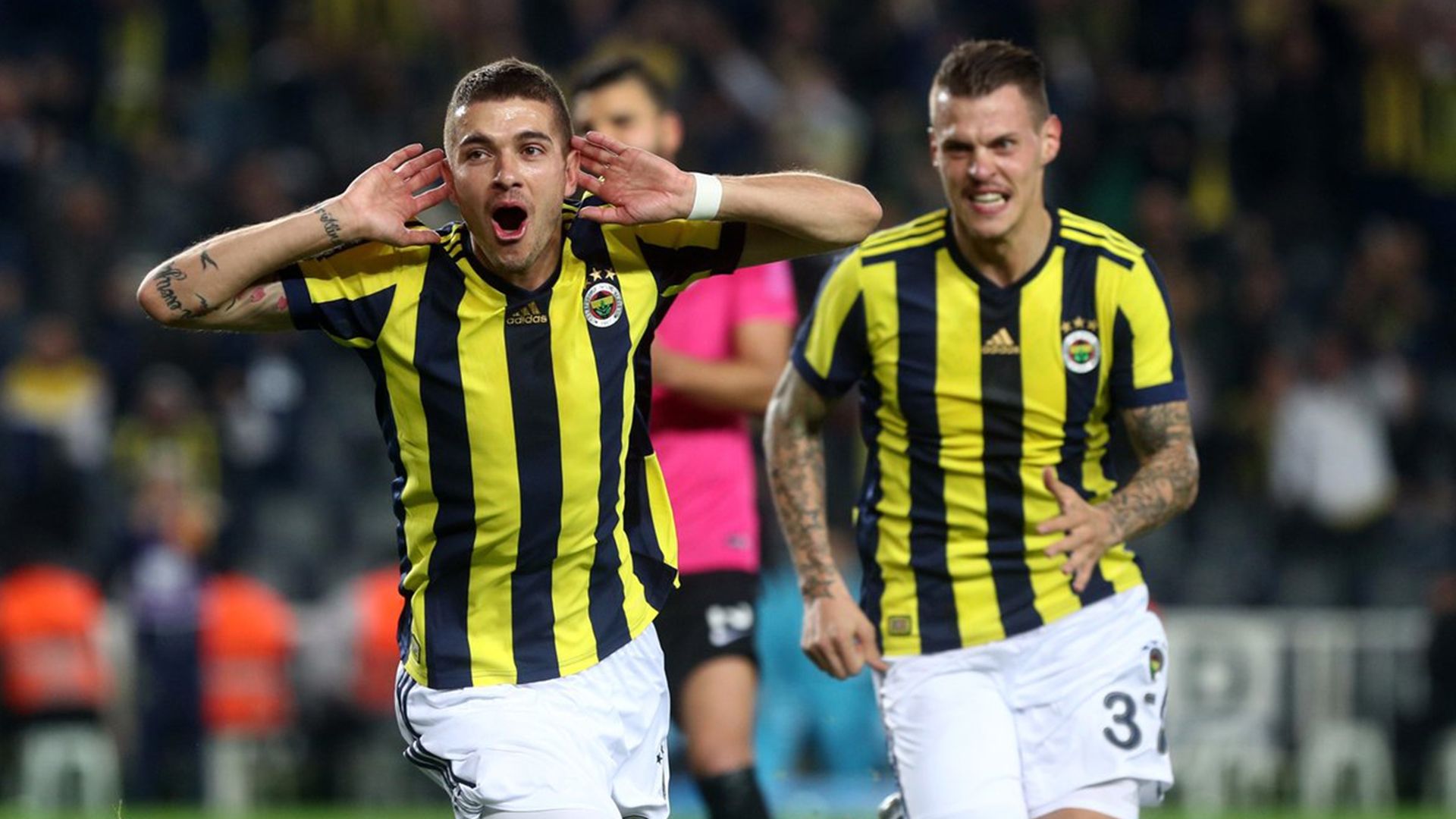 Fenerbahce Kasimpasa Roman Neustadter Martin Skrtel goal celebration 120132017