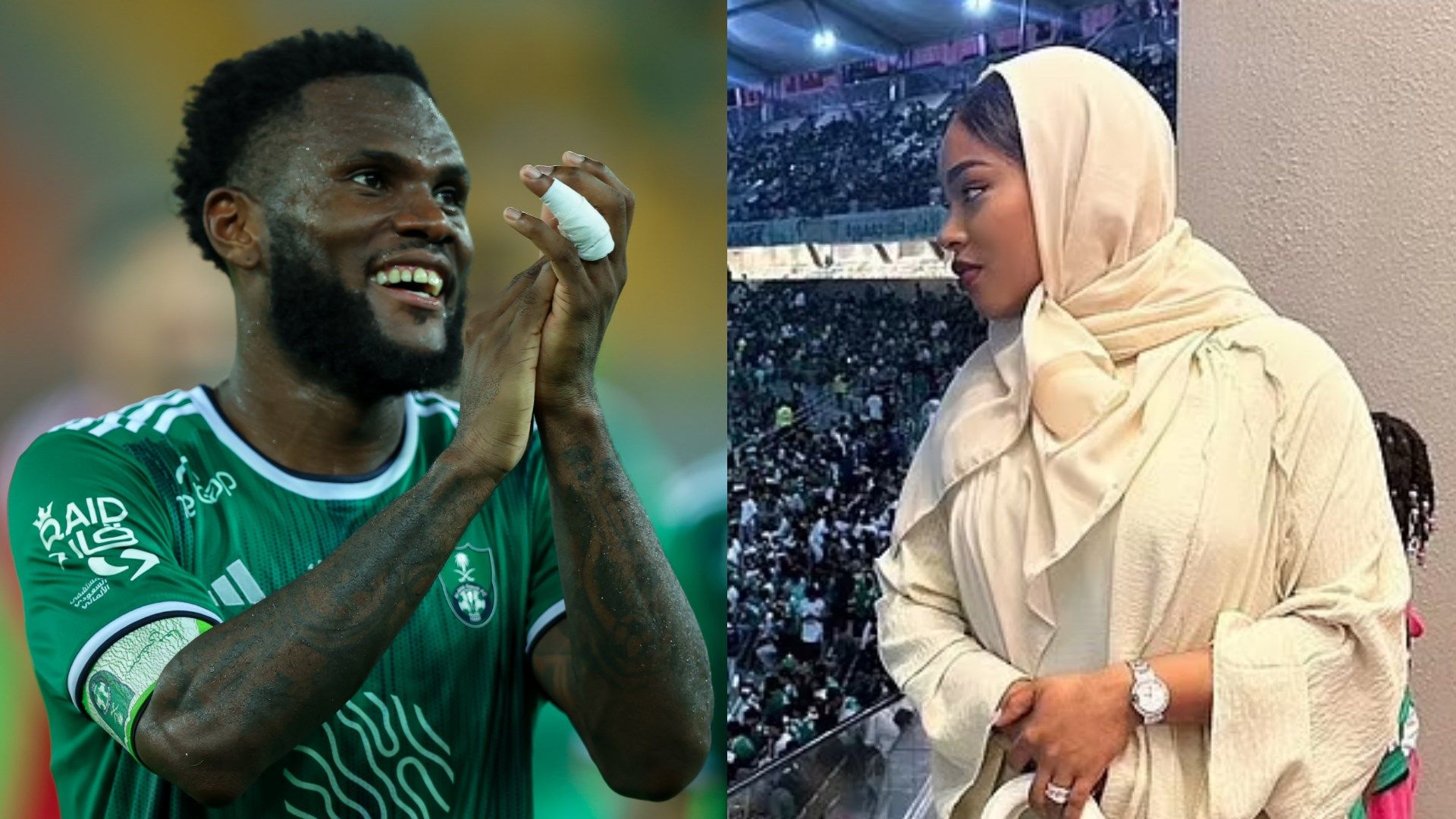 Franck Kessie and his wife