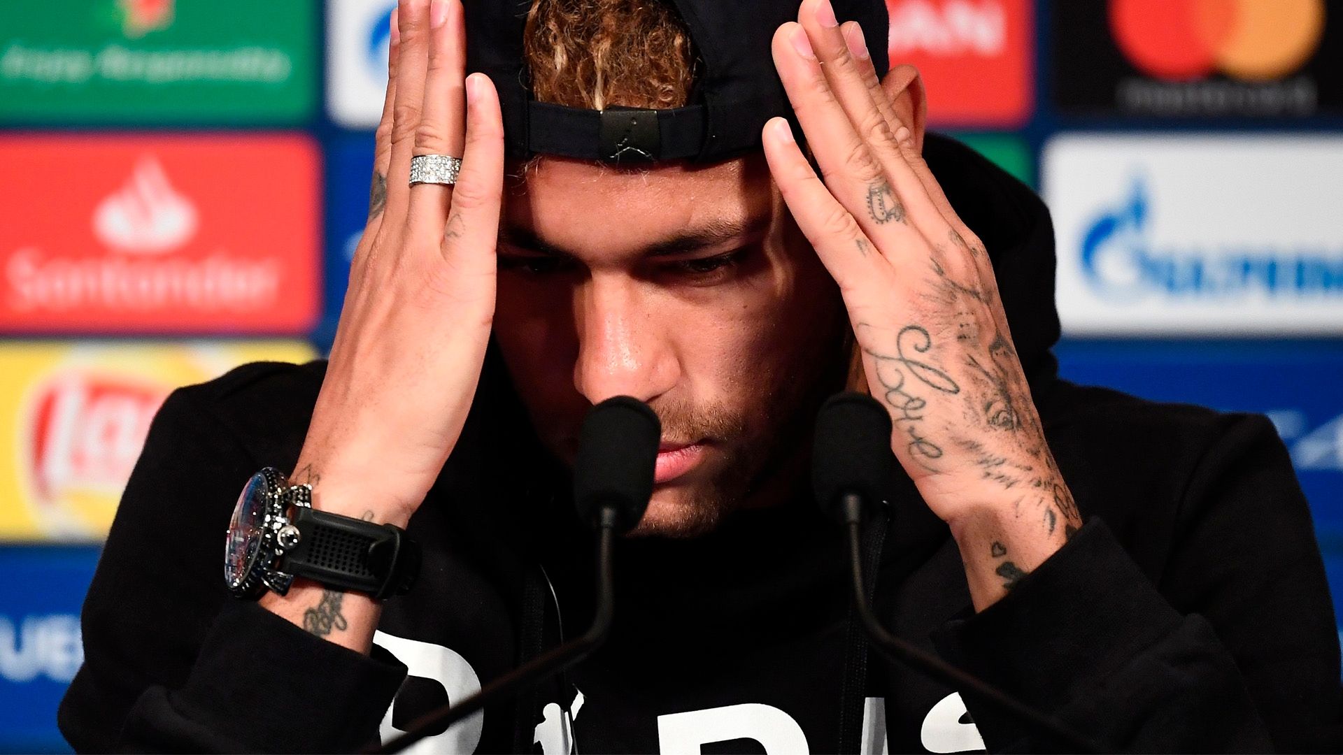 Neymar PSG coletiva UCL 02 10 18