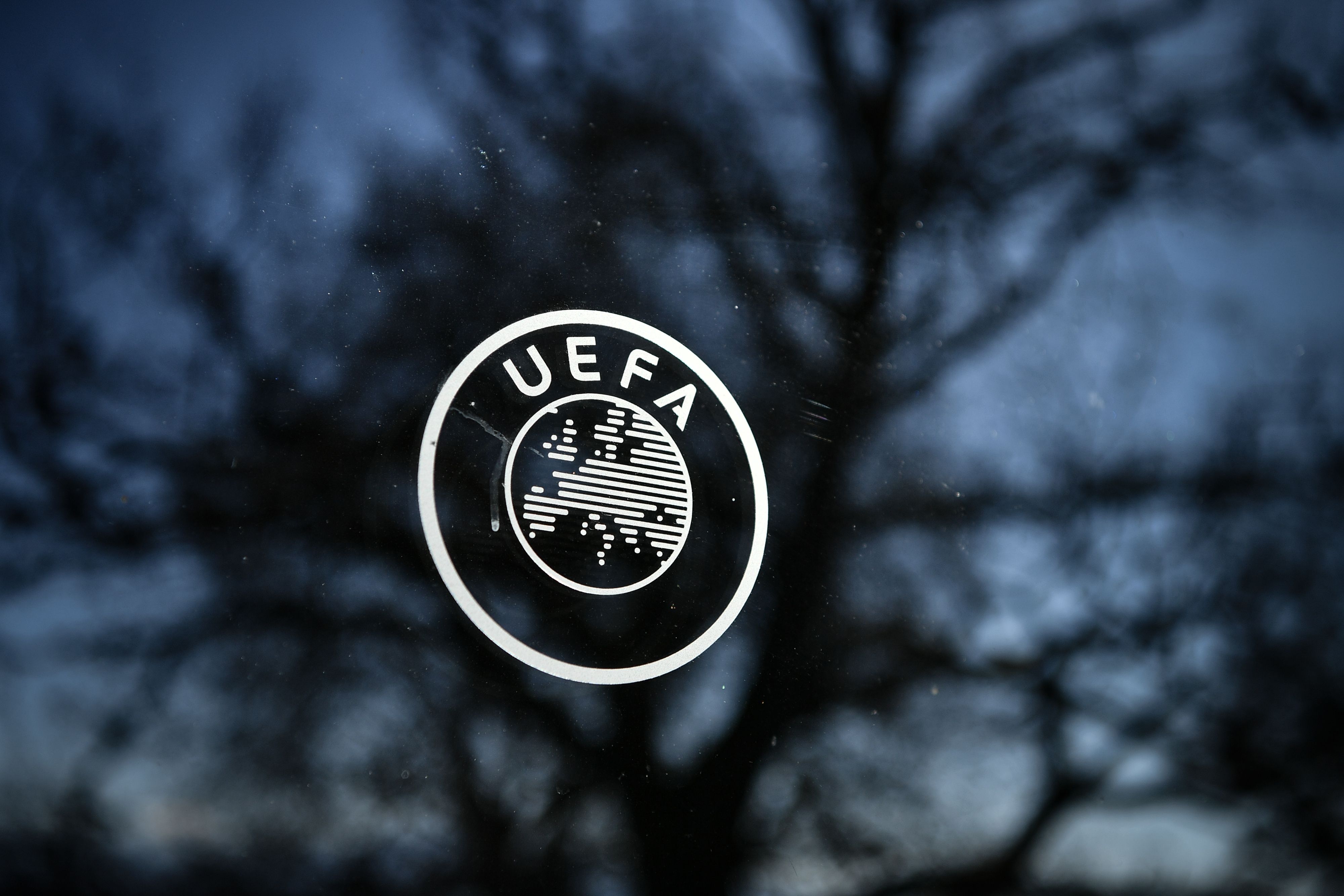 UEFA logo view nyon