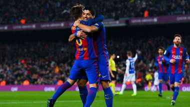 Denis Suarez Luis Suarez Barcelona Real Sociedad Copa del Rey 26012017